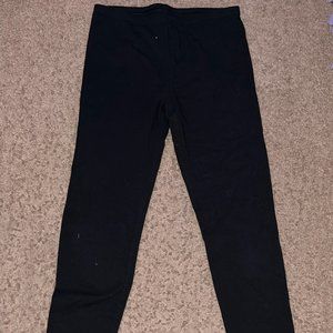 Black Leggings With Ankle Design